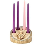 Mosaic Advent Candleholder with Candles