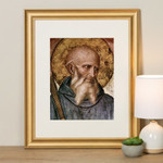 Head of St. Benedict Framed Print