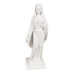 Our Lady of the Roses Italian Alabaster Statue - 10