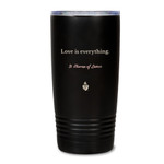 St. Therese Quote Black Tumbler