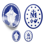 Miraculous Medal Stickers - Pack of 4