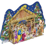 Pop-Up Style Standing Cardstock Nativity