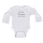Personalized Saint in Training Infant Long Sleeved Onesie