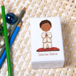 Personalized First Communion White Keepsake Box for Boys