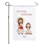 Personalized First Communion Flag for Girls