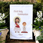 Personalized First Communion Flag For Boys