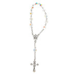 Clear Swarovski Crystal & Sterling Decade Rosary