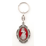 Trinkets,Divine Mercy & Virgin Mary Keychain - Enamel