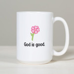 God is Good Flower Mug