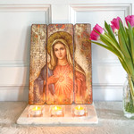 Immaculate Heart Wooden Wall Plaque