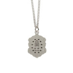 Sterling Floral Miraculous Medal Necklace