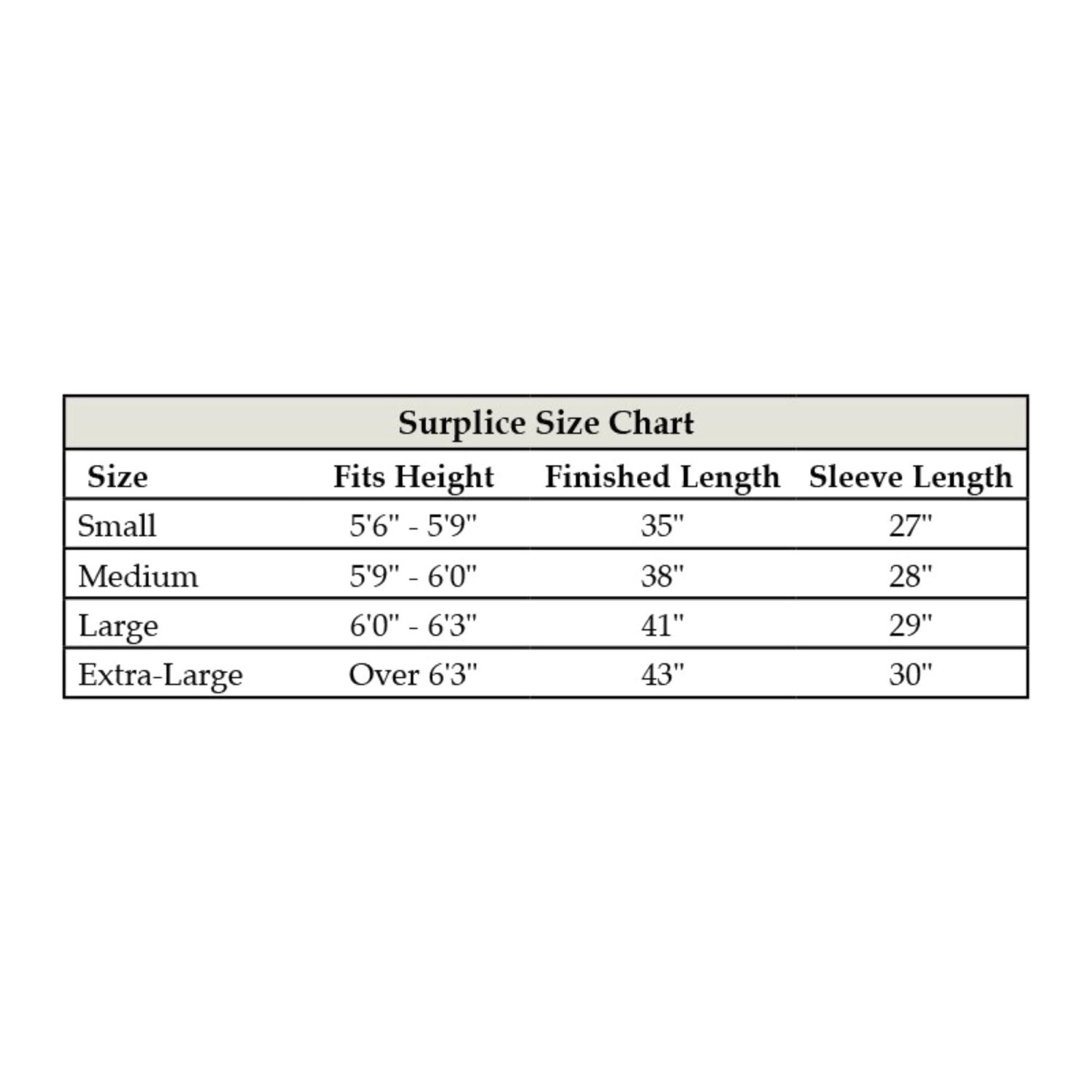 Plain Box Pleated Surplice | The Catholic Company®