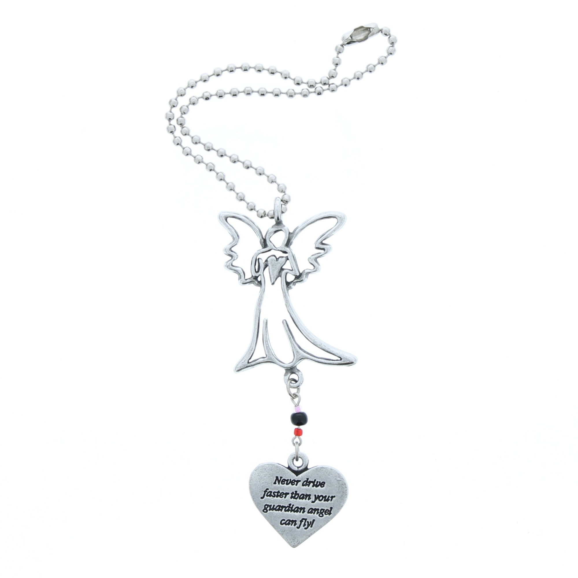 Car Charm - Angel On Heart w/Chain