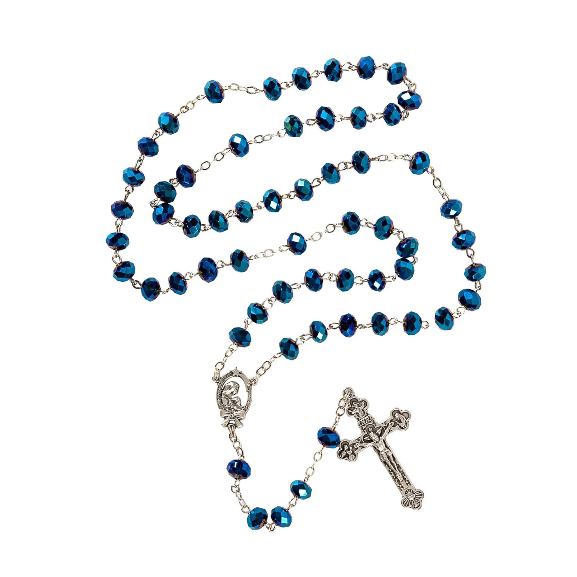 Midnight Blue Crystal Rosary