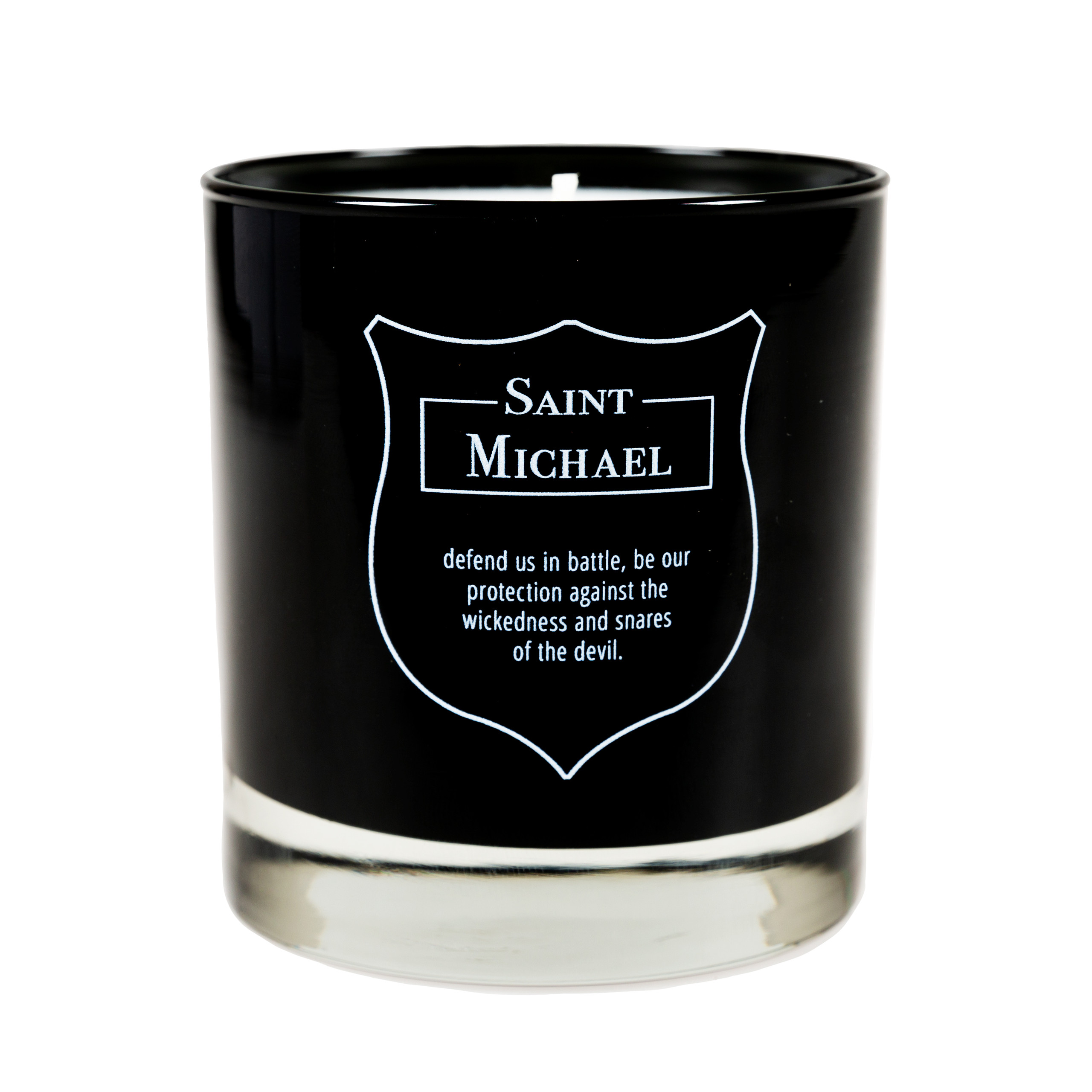 St. Michael Prayer Black Scented Candle The Catholic Company®