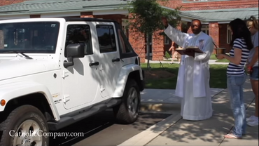 Video: What It's Like to Have a Priest Bless Your Car