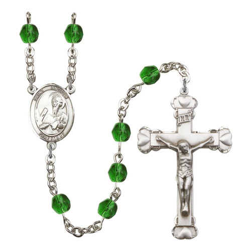 St. Andrew The Apostle Green May Rosary 6mm
