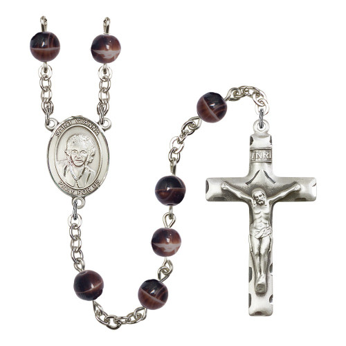 St. Gianna Beretta Molla 7mm Brown Rosary