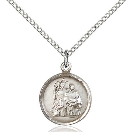 Sterling Silver St. Raphael the Archangel Pendant - 2507954