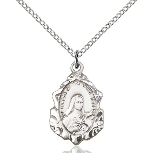 Sterling Silver St. Theresa of Lisieux Pendant w/ Chain - 2508499