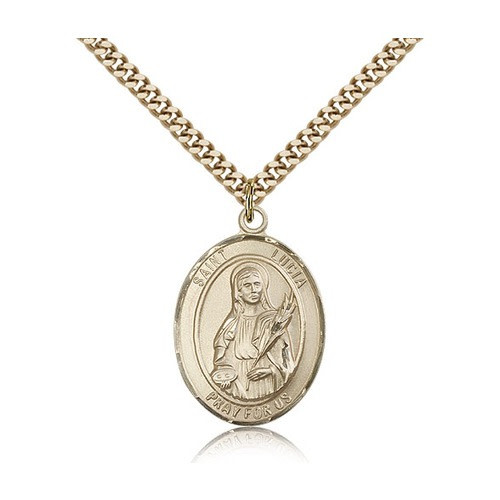 14kt Gold Filled St. Lucia of Syracuse Pendant w/ chain