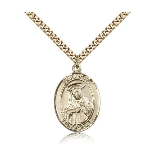 14kt Gold Filled St. Rose of Lima Pendant w/ chain