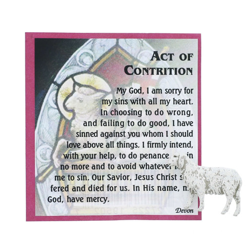 Act of Contrition Pocket Pouch with Lamb