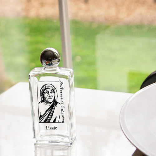 Personalized Mother Teresa Holy Water Bottle