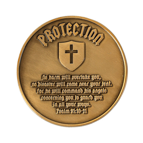 St. Michael Antique GoldPlated Pocket Coin The Catholic Company®