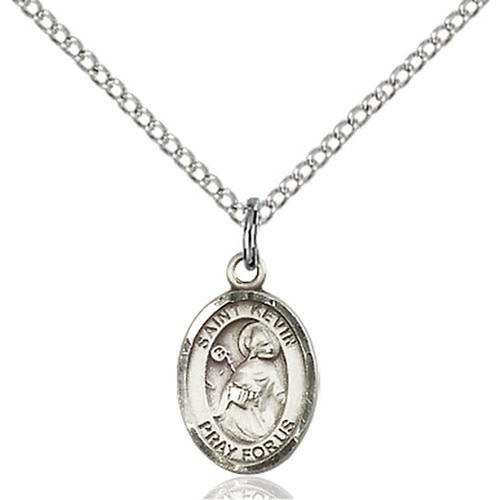 Sterling Silver St. Kevin Petite Pendant
