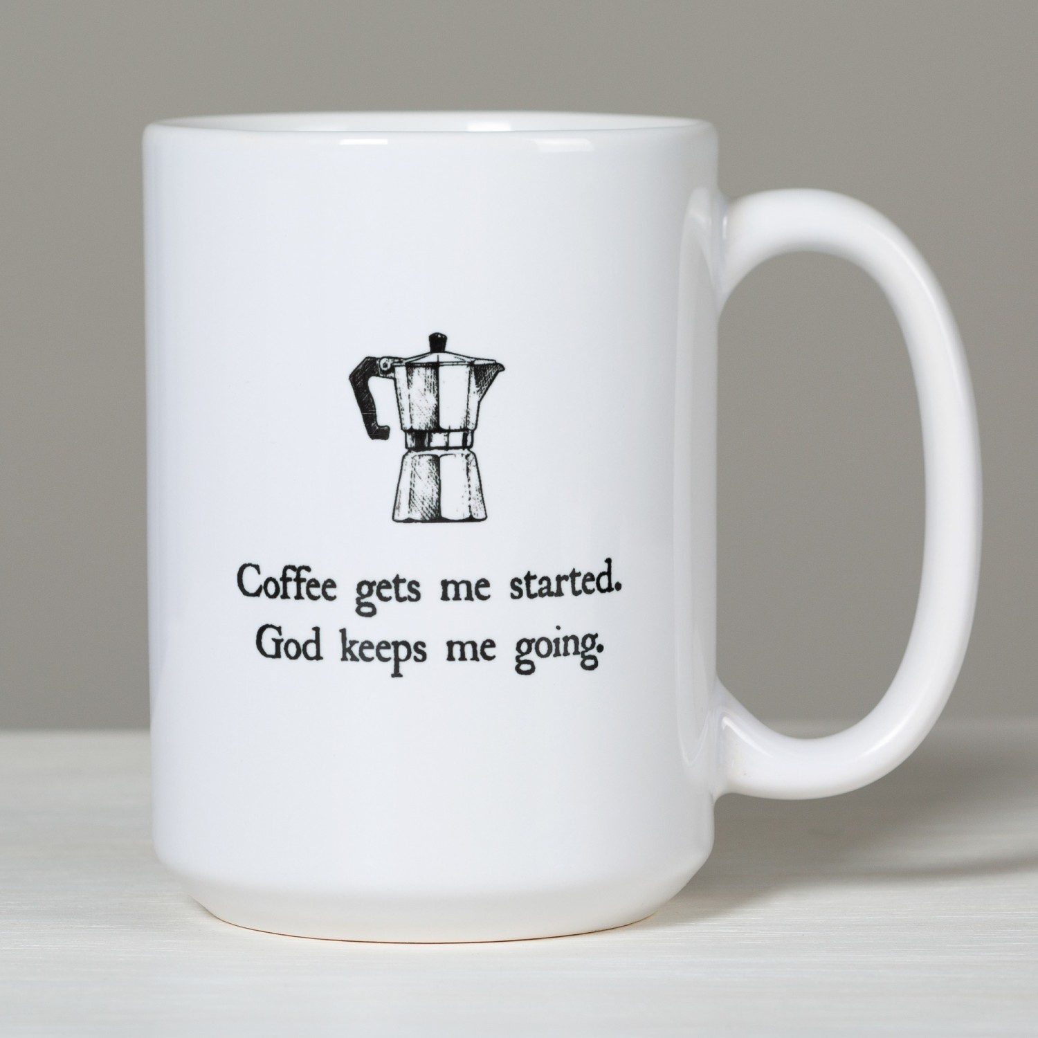 Coffee Gets Me Started Mug
