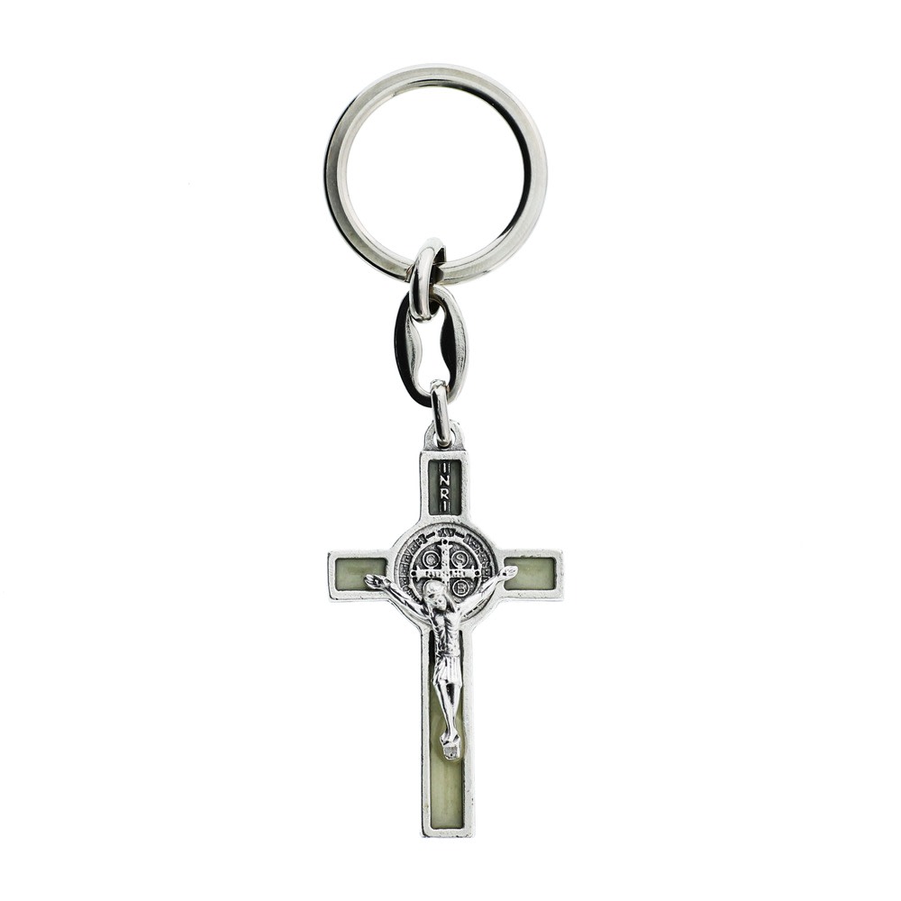 Luminous St. Benedict Crucifix Keychain | The Catholic Company®