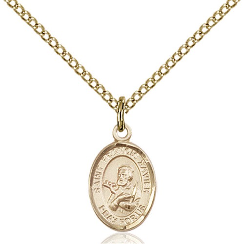 Ladies St Francis of Assisi / Pope Francis Medal Pendant Necklace 20