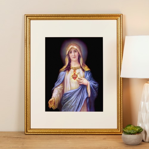 I painted a rose framed Miraculous Medal! [FREE FRIDAY] : r/Catholicism