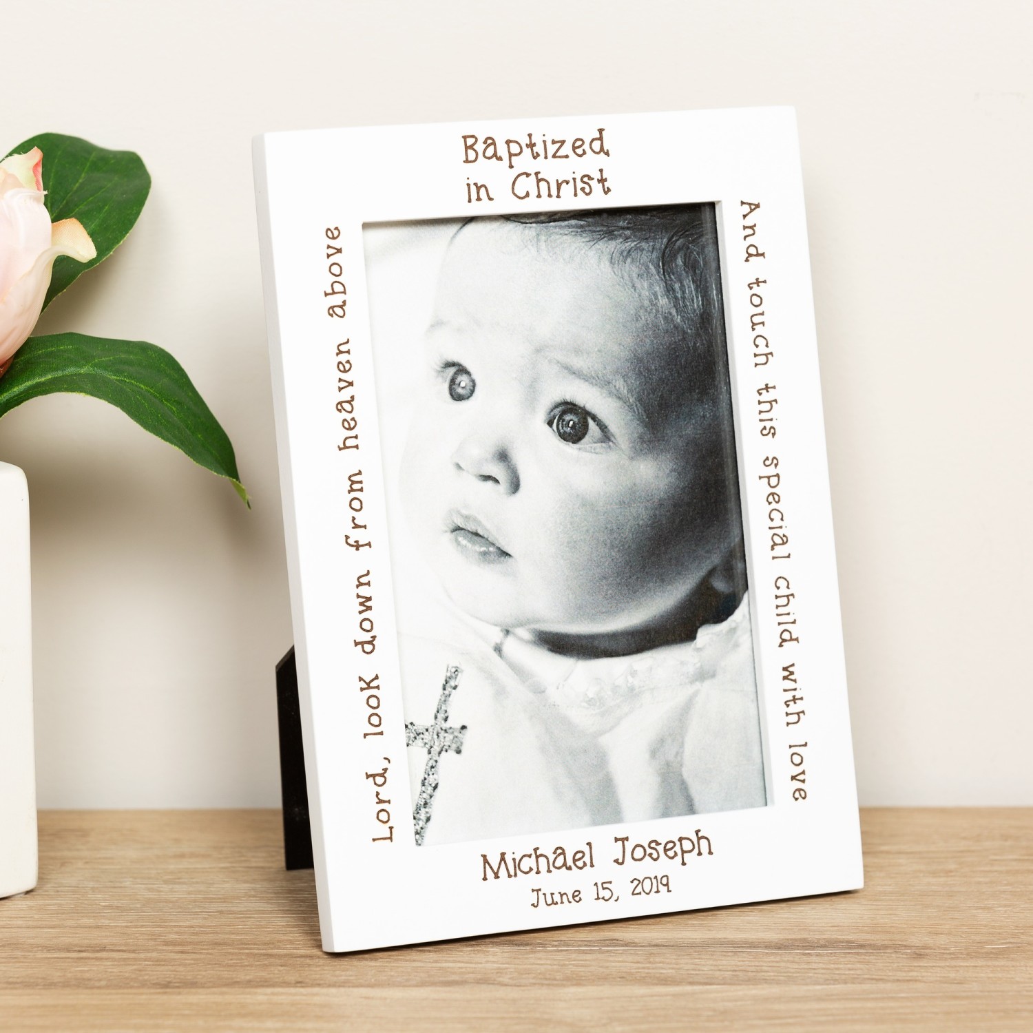 Personalized Girl Baptism Box - Baby Hanger