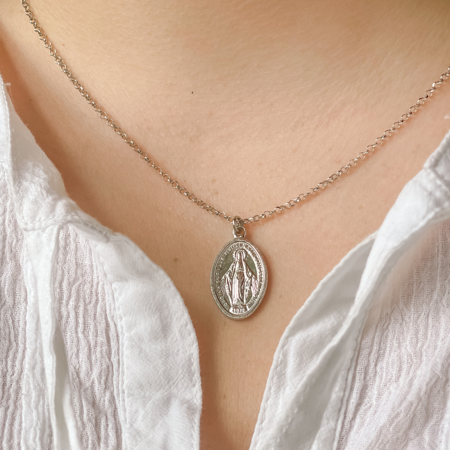 Miraculous Medal Necklace, Miraculous Medal Jewelry