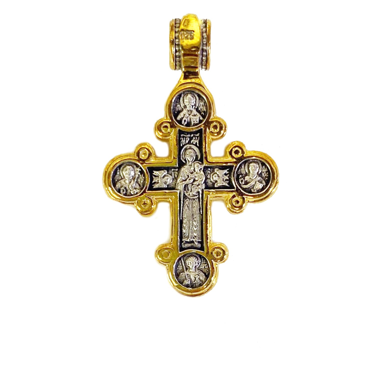 Freshwater Pearl Byzantine Cross - Stelios Jewellers
