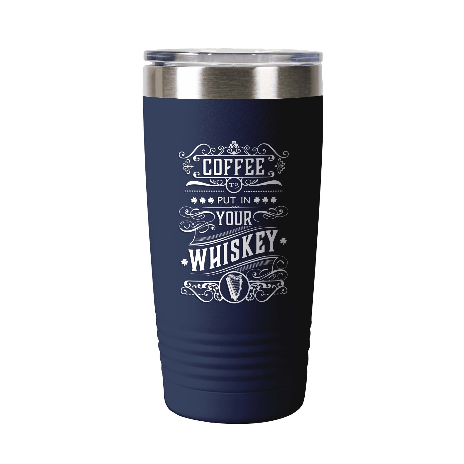 Thank God For Coffee Coffee For Whiskey Blue Tumbler