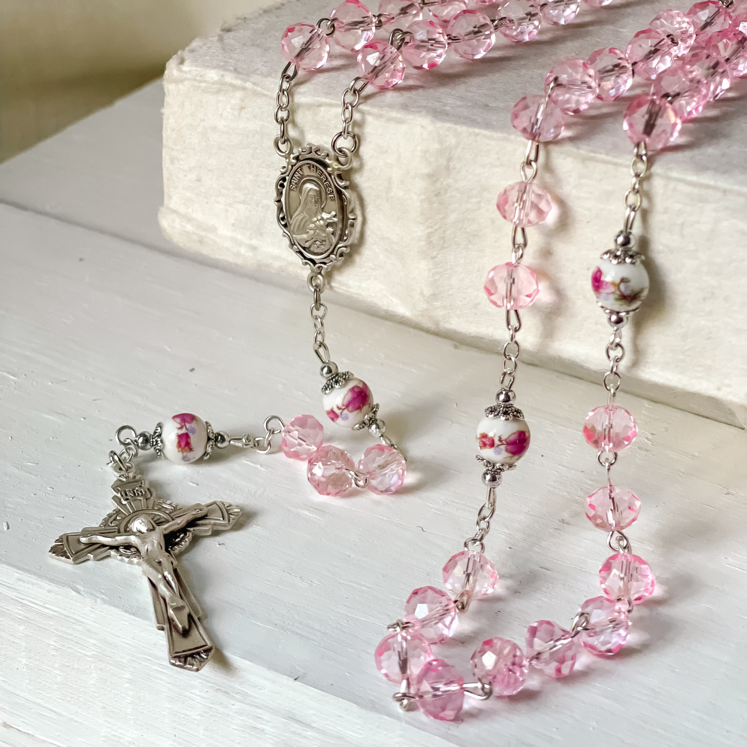 Rosary Prayer Blanket - Pink | worthy of Agape | Catholic Goods