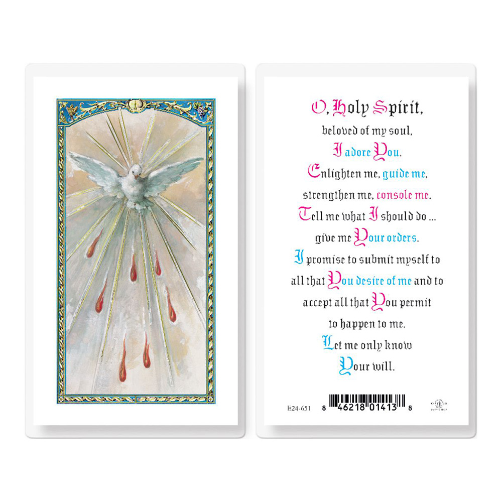 Holy Spirit Laminated Prayer Card The Catholic Company Holy Spirit Laminated Prayer Card The Catholic Company