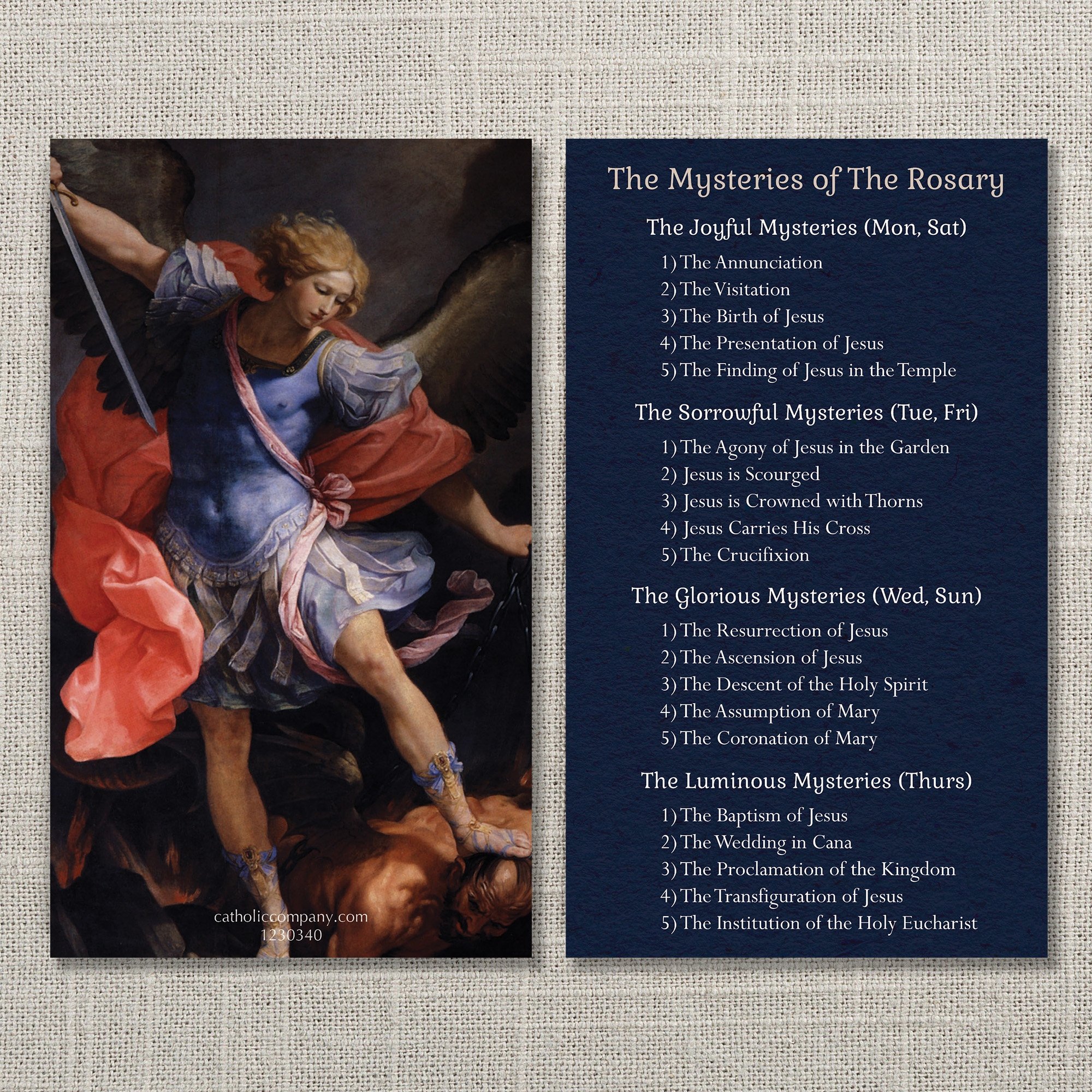 saint-michael-chaplet-prayer-card-the-catholic-company for Free Printable St Michael Prayer Card Printable Saint Michael Chaplet Prayer Card | The Catholic Company® for Free Printable St Michael Prayer Card Printable