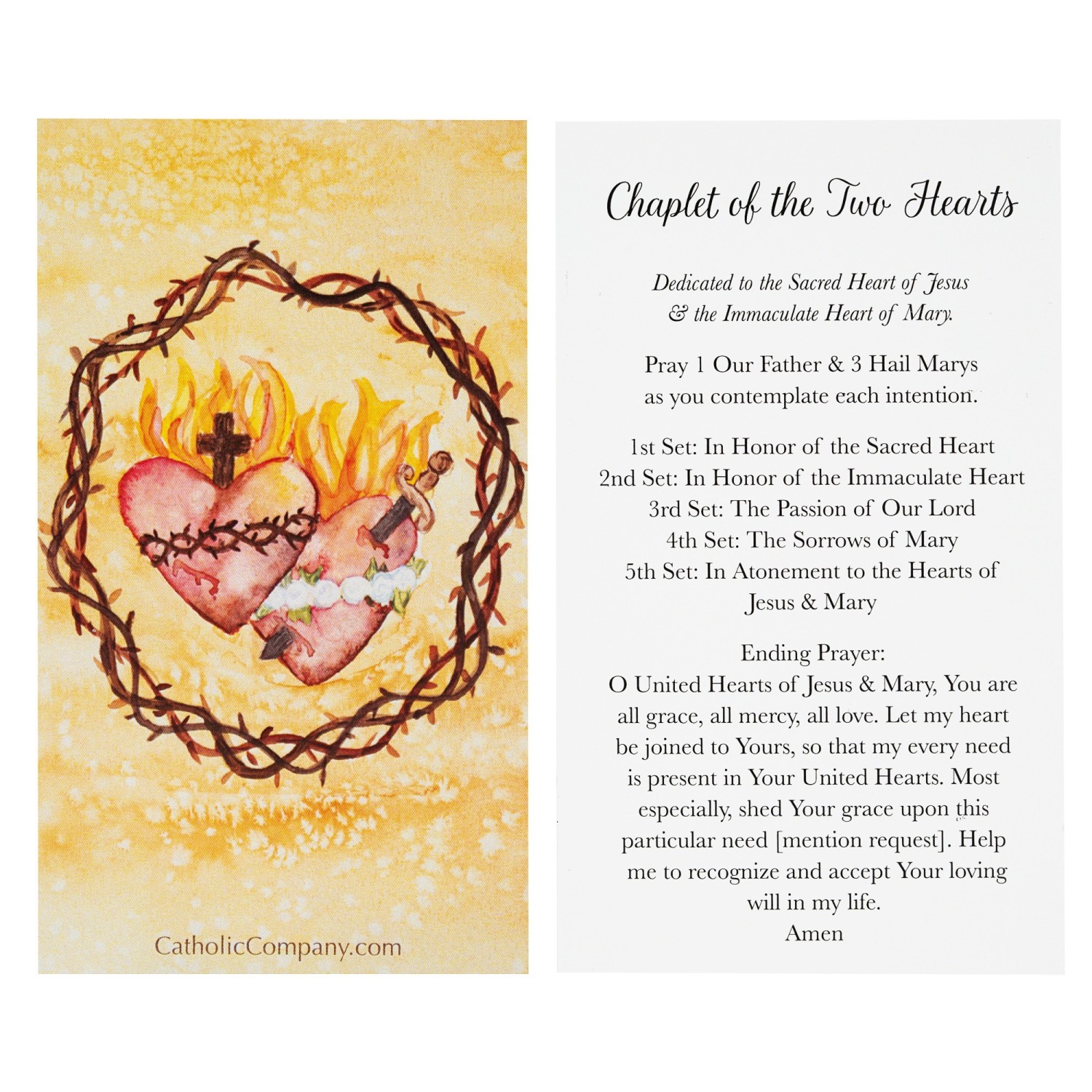 Chaplet of the Sacred Heart or Sacred Heart Chaplet Prayer