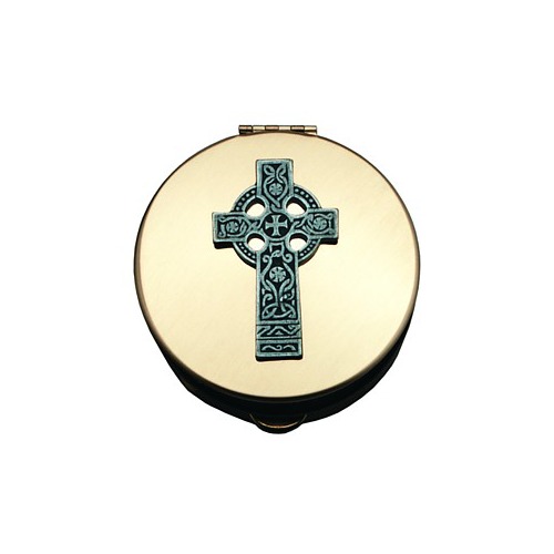 Stamped Pyx with Celtic Cross