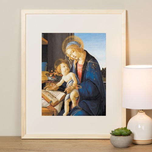 The Virgin and Child (Madonna of Book) Framed Print