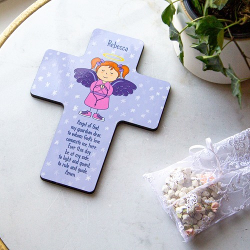 Personalized Guardian Angel Cross