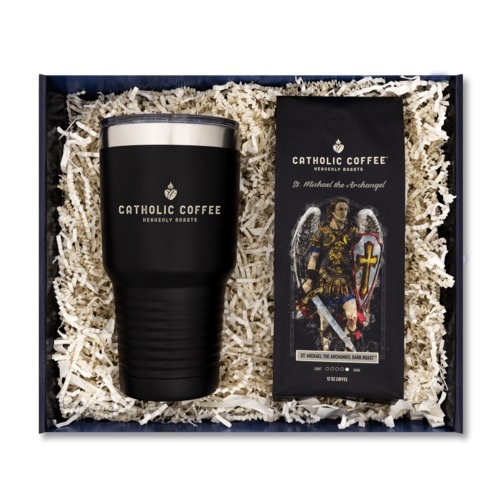 St. Michael the Archangel Dark Roast and 30Oz Logo Tumbler Gift Set