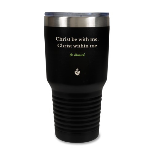 St. Patrick Quote Black Tumbler