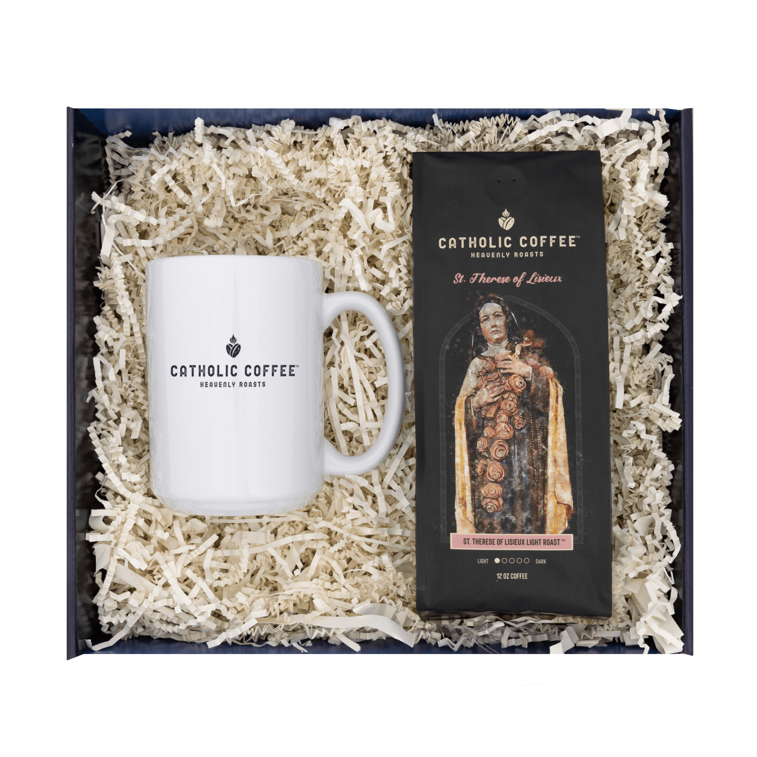 Cf White Mug & St Therese Roast Set
