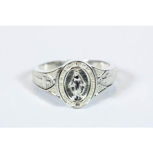 Sterling Miraculous Medal Ring