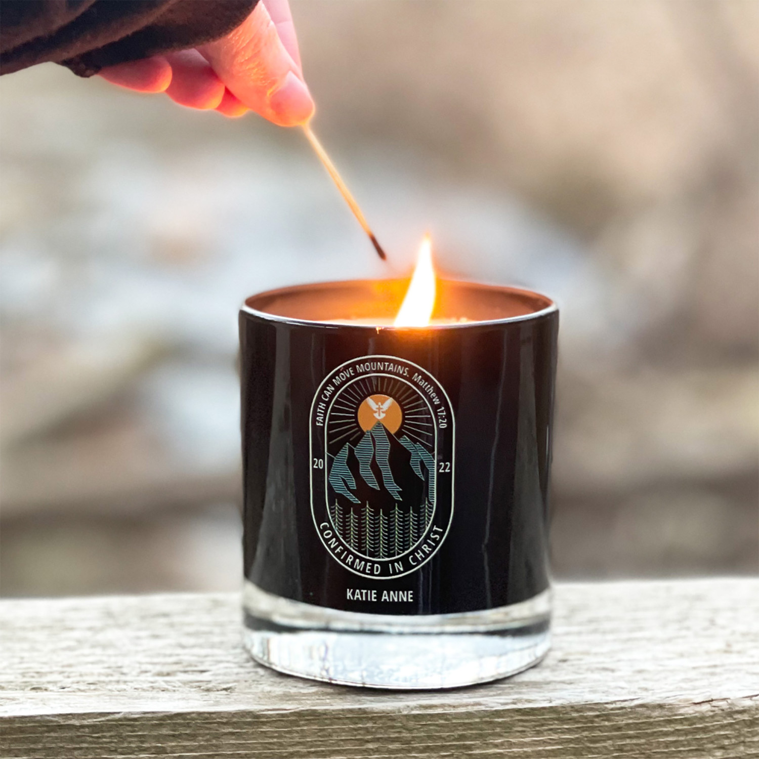 Personalized Confirmation Adventure Candle